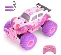 Goolsky Voiture télécommandée pour Filles 2.4GHz, Mignon Rose Violet, Voiture d'escalade télécommandée, Jouet Tout-Terrain Rechargeable