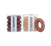 Goomee Lot de 8 chouchous à cheveux en spirale pour femme - Faciles à enlever - Empêche les nœuds, la casse et les maux de tête - Pour cheveux épais ou fins - Whisky Kok
