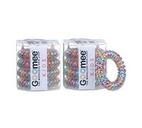 Goomee Lot de 8 élastiques à cheveux en spirale pour enfants, faciles à enlever, empêchent les enchevêtrements, la casse, les maux de tête - Élastiques à cheveux en queue de cheval sans bosses pour