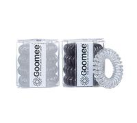 Goomee Lot de 8 élastiques à cheveux en spirale pour femme - Faciles à enlever, empêchent les nœuds, la casse, les maux de tête - Pour cheveux épais ou fins, confettis coco