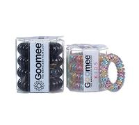 Goomee Lot de 8 élastiques à cheveux en spirale pour femmes et filles - Élastiques à cheveux faciles à enlever, empêchent les nœuds, la casse, les maux de tête - Élastiques à cheveux sans bosses pour