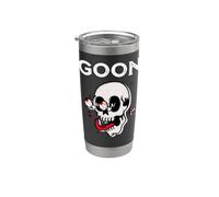 Goon Crazy Skull w/Wild Eyes Gooning Out Gobelet isotherme en acier inoxydable double paroi