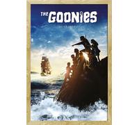Goonies, The - Poster - Never say die + cadre interchangeable, Shinsuke® Maxi MDF hêtre, vitre acrylique