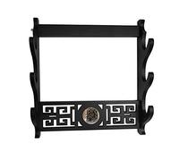 GOONSDS Support Mural Épée Holder Samurai Display Hanger pour Katana Wakizashi 3TIER,Tai Chi 3 Tier