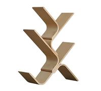 GOOPEEG Bibliothèque pour Salon Bureau Étagère en Forme d'arbre Bibliothèque Bois De Bouleau Économisant l'espace Étagères pour Le Salon Livre Bureau À Domicile Facile à Nettoyer(Wood Color,4 Grid)