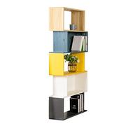 GOOPEEG Bibliothèque pour Salon Bureau Étagère Multicouche Creative Simple Racks Salon Rack De Stockage À Livres Bureau Combinaison Bibliothèque Facile à Nettoyer(5 Tiers)