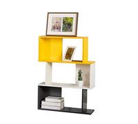 GOOPEEG Bibliothèque pour Salon Bureau Étagère Multicouche Creative Simple Racks Salon Rack De Stockage À Livres Bureau Combinaison Bibliothèque Facile à Nettoyer(3 Tiers)