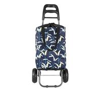 GOOPEEG Chariot de Shopping Chariots À Provisions Pliables Sac avec Roues Chariot Utilitaire Roulant Sacs D'épicerie Réutilisables Sac de Courses Léger à roulettes