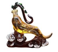 GOOPEEG Décanteur à Whisky pour Vin Distributeur De Liqueur en Verre Forme Carafe À Décanter Ginseng avec Boîte d'emballage Service de Boissons