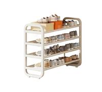 GOOPEEG Etagere Chaussure,Multifonction Étagère À Chaussures Multifonctionnelle Simple, Organisateur De Rangement for Placard Couloir D'entrée Banc de Rangement(White)