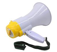 GOOPEEG MéGaphone Bullhorn Speaker Haut-Parleur Portatif De Mégaphone avec Le Contrôle Volume Et Les Mégaphones D'enregistreur Vocal Megaphone Bullhorn
