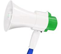 GOOPEEG MéGaphone Bullhorn Speaker Haut-Parleur Portatif De Mégaphone Puissance Élevée des Mégaphones 150w Main avec La Poignée Pliable Contrôle Volume Megaphone Bullhorn