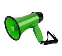 GOOPEEG MéGaphone Bullhorn Speaker Mégaphone à Main 25w, Grand Enregistrement, sirène intégrée, activités de Plein air, Haut-Parleur, Arbitre, Bullhorn Megaphone Bullhorn(Grün)