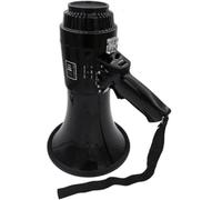 GOOPEEG MéGaphone Bullhorn Speaker Mégaphone À Main Bullhorn 50w Mégaphones Noirs Portables avec Sirène Intégrée Haut-Parleur Contrôle De Volume Réglable Megaphone Bullhorn