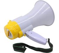 GOOPEEG MéGaphone Bullhorn Speaker Mégaphone Extérieur D'enregistrement Main avec Contrôle du Volume Haut-Parleur Léger Megaphone Bullhorn