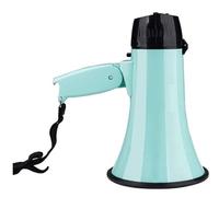 GOOPEEG MéGaphone Bullhorn Speaker Mégaphones à Main, Haut-Parleur d'enregistrement, avec contrôle du Volume réglable, mégaphone d'arbitre Pliable Megaphone Bullhorn(Grün)