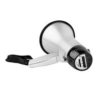 GOOPEEG MéGaphone Bullhorn Speaker Mégaphones À Main, Sirène Intégrée De 25 Watts avec Haut-Parleur D'enregistrement, Poignée Pliable, Mégaphone Megaphone Bullhorn