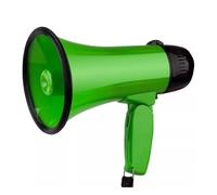GOOPEEG MéGaphone Bullhorn Speaker Mégaphones D'extérieur, Haut-Parleur Portatif avec Réglage du Volume, Sirène Intégrée Megaphone Bullhorn(Grün)