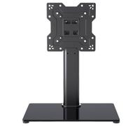 GOOPEEG Pied TV Universel Base De Meuble TV Universelle pour Téléviseur LED 14 À 55 Pouces, Support Table avec Pivot Réglable en Hauteur LCD LED