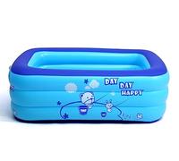 GOOPEEG Piscine Balcon, Piscine Familiale Gonflable Pataugeoire Rectangulaire Piscines Adultes Gonflables Centre De Natation Familiale(180 * 130 * 63cm)