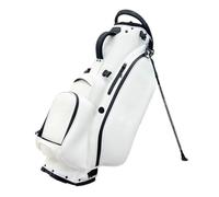GOOPEEG Support de Rangement pour Sac de Golf Sac De Golf Léger avec Poches Zippées Et Doubles Sangles Réglables l'intérieur et l'extérieur(White)