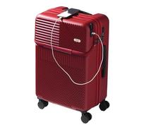 GOOPEEG Valise à roulettes universelle avec port de charge USB, serrure à combinaison TSA pour voyage sécurisé, C, 22in