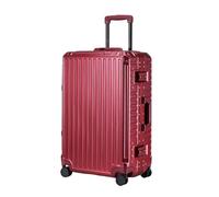 GOOPEEG Valise Bagage Enregistré À Coque Rigide Avec Cadre En Aluminium, Valise Sans Fermeture Éclair Avec Roulettes Resistant(A,26in)