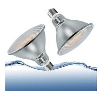 Goopig E27 PAR38 Ampoules LED Non Dimmable, 18W Blanc Chaud 2700K, Equivalent 120W Halogène, 2000 Lumens, AC 230V, Sans Scintillement Spot, Ampoules Réflecteur IP65, Angle de Faisceau 60 °, Lot de 2