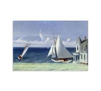 GOORAL Edward Hopper Painter's Work《The Lee Shore》Posters Impression sur toile Peinture murale Décoration d'intérieur moderne Idée 40 x 60 cm