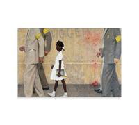 GOORAL Norman Rockwell Painter's Work - Impression sur toile - Impression sur toile - Décoration murale pour salon - 30 x 45 cm