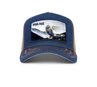 Goorin Bros. Born Free - Wild Heart Trucker Cap Casquette Navy En Maille Aigle