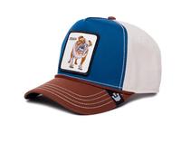 Goorin Bros. Bully Tough Chien Bleu Marron Beige Casquette Snapback Réglable