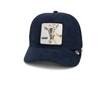 Goorin Bros. Casquette de camionneur en micro daim, Bleu marine (la chèvre en daim), taille unique