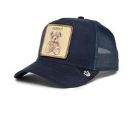 Goorin Bros. Casquette de camionneur en micro daim, Bleu marine (ours en peluche), taille unique