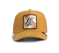 Goorin Bros. Casquette Trucker Golden Goat Metallic The Farm, marron avec patch de chèvre brodé