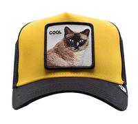 Goorin Bros. Cool Cat Chat Jaune Noir Casquette de Camionneur Réglable, or, Taille Unique