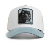 Goorin Bros - Denim Panther Trucker Cap - unisex - Accessoires - Blanc - Taille: ONE Size