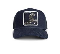 Goorin Bros. Denim Stallion Trucker Cap Foncé Baseball Maille Bonnet Cheval Neuf