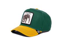 Goorin Bros. Casquette snapback Extra Large Éléphant – Vert/Jaune – Réglable – Coton Homme