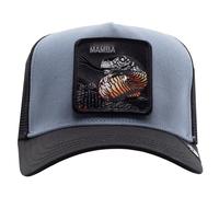 Goorin Bros. Limited Edition Mamba Casquette Trucker unisexe Slate Casquette Baseball en tissu Fermeture à pression réglable, patch Cobra, bleu gris, bleu, Taille Unique
