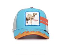 Goorin Bros.Somebody Stop Moi - Supercharged Trucker Cap Bleu Signe Maille Camel