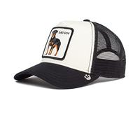 Goorin Bros. The Farm Casquette de camionneur réglable unisexe, languette à pression, blanc, motif chien (The Baddest Boy), taille unique, taille unique