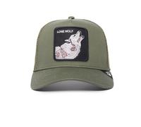 Goorin Bros. The Farm Casquette de camionneur réglable unisexe, olive, motif loup (The Lone Wolf), taille unique, taille unique