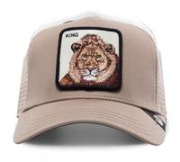 Goorin Bros. The Farm Casquette originale unisexe de camionneur réglable unisexe, languette de fermeture à pression, kaki, motif lion (The King Lion), taille unique, taille unique