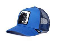 Goorin Bros. The Farm Original Core Casquette de camionneur unisexe avec fermeture à pression arrière réglable, motif panthère (The Panther), bleu roi, taille unique, taille unique