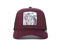 Goorin Bros. The Farm The White Tiger Casquette de camionneur, languette de réglage à pression, en maille, unisexe, taille unique, vin, taille unique