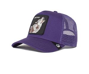 Goorin Bros. The Lone Wolf Purple A-Frame Adjustable Trucker Cap - One-Size