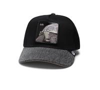 Goorin Bros. The OG Tortoise Tortue Design Denim Noir Casquette de Camionneur Ajustable