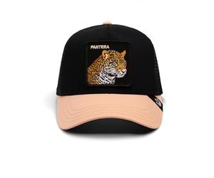 Goorin Bros. The Pantera Léopard Noir Beige Casquette de Camionneur Ajustable