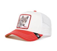 Goorin Bros. Wolf Fan The Wolf Loup Blanc Rouge Casquette de Camionneur Ajustable